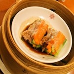 Toukokurou - 叉焼と野菜のライスペーパー蒸し