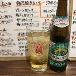 もつ煮込み専門店沼田 はなれ - ぬっぴーセット：宝焼酎のノンアルビール割