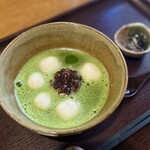 甘味処 楓 - 抹茶ぜんざい、色鮮やかで素敵ビジュ