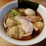 一番いちばん - 手打特生姜そば(味玉、雲呑、焼豚)