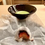 片折 - お抹茶といちご大福に感無量！