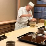 片折 - ガラスの器へ移し替え