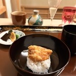 片折 - 平目の天丼（普通盛り）