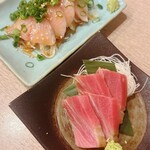 喜どり 上野店 - お刺身食べ比べできるの贅沢