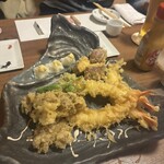 音威子府TOKYO - 天ぷら盛り合わせ(えび・さつまいも・ししとう・舞茸)