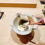 すし宮川 - 函館産エゾアワビ＆肝ソース