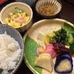 やげんぼり - 御飯/漬物/じゃこ/マカロニ