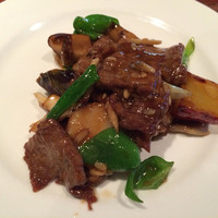 開化亭 - ランチコース6000円(牛肉オイスター炒め)