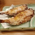 魚無双トオダ - 河豚唐揚げからすみ塩添え