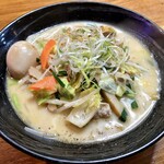 虎一番 - ちゃんぽん+煮たまご