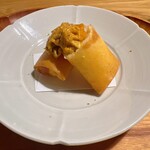 中華 大しげ - 唐津紫雲丹カリフラワー春巻