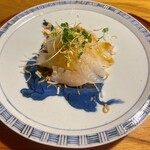 中華 大しげ - 寒平目のお刺身中華風