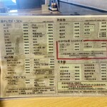 吉田屋食堂 - メニュー