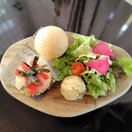 音の和カフェ - 蒸しパンプレートモーニング