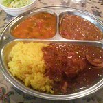 マラバール - チキンジャイプーリ・スープカレー・鶏と茄子のカレー