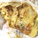 港式葱抓餅 - 料理写真:葱抓餅蛋＋起司＋火腿