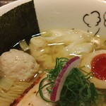 らーめん 鶏喰 - 海苔 鶏団子 ワンタン 味玉