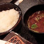 とんかつ マンジェ - ライスと絶品赤だし