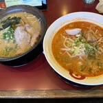 満天家 - 料理写真:辛味噌らーめん激辛と味噌らーめん