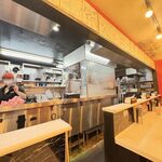 蒙古タンメン中本 - 麺場、洗い場の様子