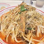 蒙古タンメン中本 - 北極の炎の野菜アップ