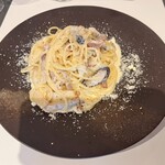 Ristorante Permanente - パンチェッタときのこのクリームパスタ