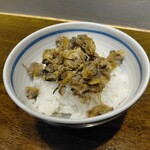 貝だし麺 きた田 - 貝のしぐれ煮ご飯