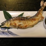 三春駒 - 川魚塩焼き