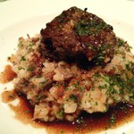 コム・デ・ポワソン - 牛ホホ肉のリゾット