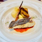 Bar Español LA BODEGA - ヒラメグリル　カボチャと茄子とマッシュポテト