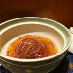 稲繁 - 旬の幸御膳の「里芋まんじゅう 菊花あんかけ」
