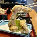 三崎庵 - 鶏天デカッ！！！