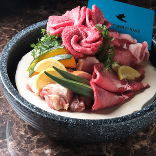 誕生日、記念日にもってこい！熊本肉盛りプレート！要予約前日
