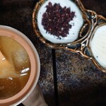 政右ヱ門 - なめろうを暖かいご飯に乗せて…梅と出汁の利いた冷や汁を掛けると、美味すぎて手が止まらなくなります♪