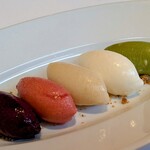 ラ・ターブル・オ・ジャポン - アイスとシャーベットの盛り合わせ