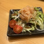 焼鳥 望月 - 鶏の生ハムサラダ