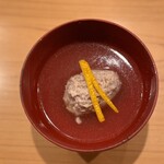 焼鳥 望月 - 鶏つくねのスープ