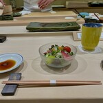 すし善 - 前菜サラダ