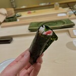 すし善 - トロタク大葉巻き