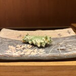 天ぷら 川原崎 - 紫蘇巻きうに