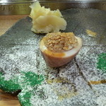 小判寿司 - 槍烏賊の印籠。