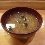 小判寿司 - しじみ汁(五臓六腑に沁み渡ります)