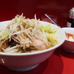 ラーメン二郎 - ラーメンミニ＋ニンニク少し＋白ネギ炙