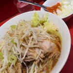 ラーメン二郎 - ラーメンミニ＋ニンニク少し＋白ネギ炙