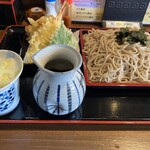 手打ち蕎麦 寧 - ダブル天ざる蕎麦　特盛