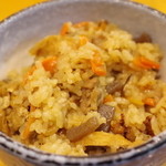 うどん処 硯家 - ランチセットのご飯