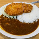 とんかつ檍のカレー屋 いっぺこっぺ 新橋店 - ロースかつカレー1,300円(クーポン使用によりご飯大盛が無料になりました)