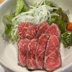 新潟旬香たなはし - 　　　　　　　　　牛肉のタタキ