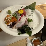 KAREN 浜名湖 with Dog - 刺身の盛り合わせ