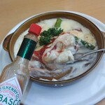 8代葵カフェ - タバスコをかけて味変•••